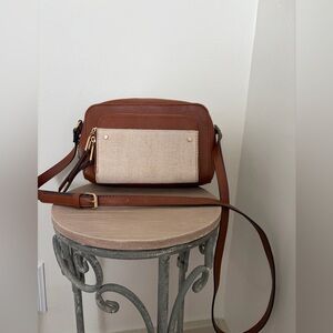 Crossbody purse contacting brown faux leather small bag women’s accessory